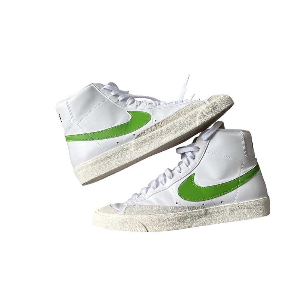 Nike Men’s Blazer Mid 77 Vintage Shoes Sneakers White Green Lace Up BQ6806 - Picture 7 of 12